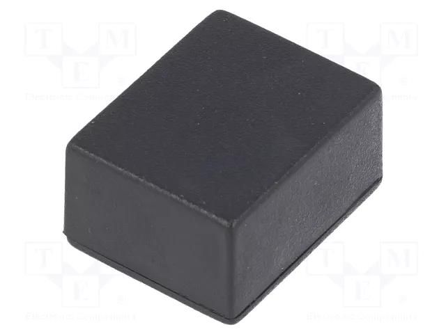 Enclosure: designed for potting; X: 20mm; Y: 25mm; Z: 14mm; ABS MASZCZYK ABS-04/BK