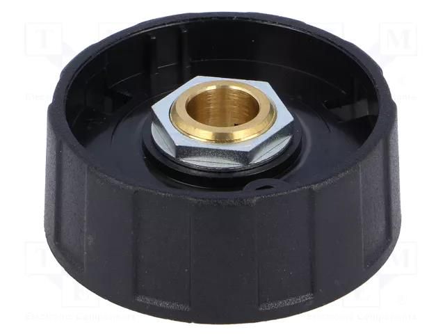 Knob; without pointer; ABS; Øshaft: 8mm; Ø40x15.5mm; black; A2540 OKW A2540080