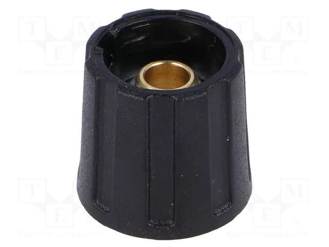 Knob; without pointer; ABS; Øshaft: 6mm; Ø16x15.5mm; black; A2516 OKW A2516060