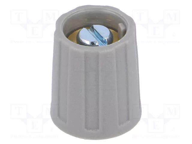 Knob; without pointer; ABS; Øshaft: 6mm; Ø13.5x15.5mm; grey; A2513 OKW A2513068