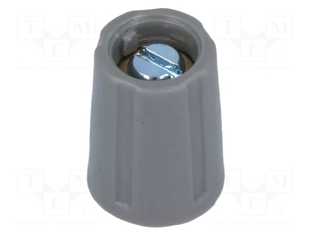 Knob; without pointer; ABS; Øshaft: 4mm; Ø10.5x14mm; grey; A2510 OKW A2510048