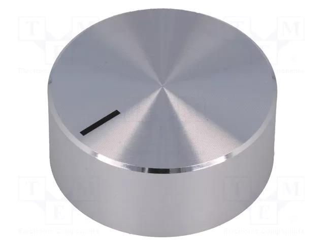 Knob; with pointer; aluminium,plastic; Øshaft: 6mm; Ø37.8x15.9mm OKW A1438461