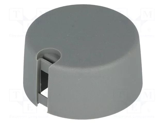 Knob; with pointer; plastic; Øshaft: 6mm; Ø31x16mm; grey; A10 OKW A1031068