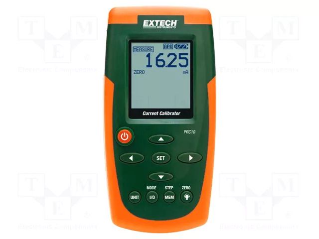 Meter: calibrator; current; I DC: 0÷50mA; ±(0.01%+1digit) EXTECH PRC10