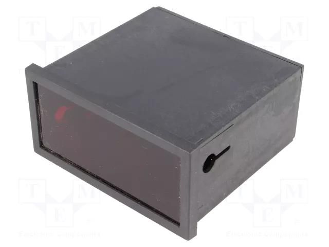 Enclosure: panel; X: 96mm; Y: 48mm; Z: 90mm; ABS; black; DINS SUPERTRONIC PP10N
