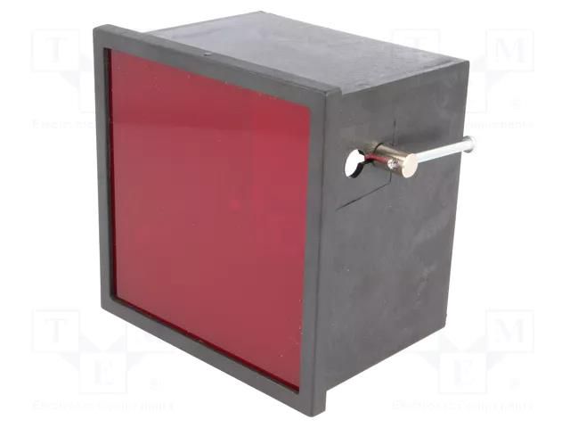 Enclosure: panel; X: 96mm; Y: 96mm; Z: 70mm; ABS; black; DINS SUPERTRONIC PP15N