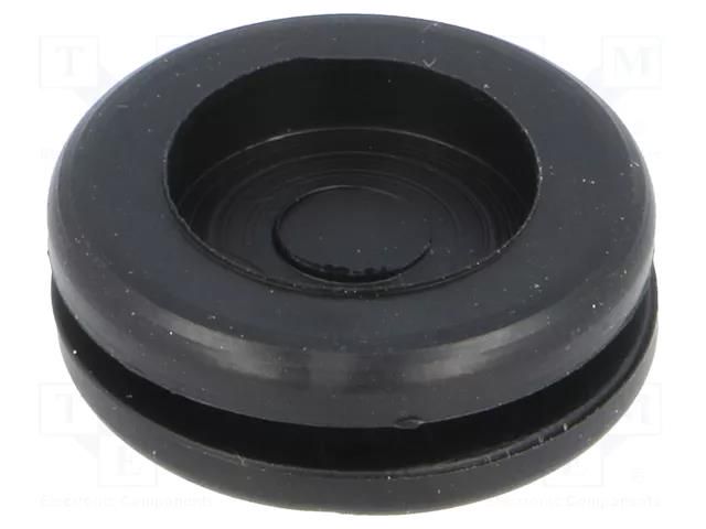 Grommet; with bulkhead; Ømount.hole: 19mm; Øhole: 15.5mm; PVC ESSENTRA PPE-16