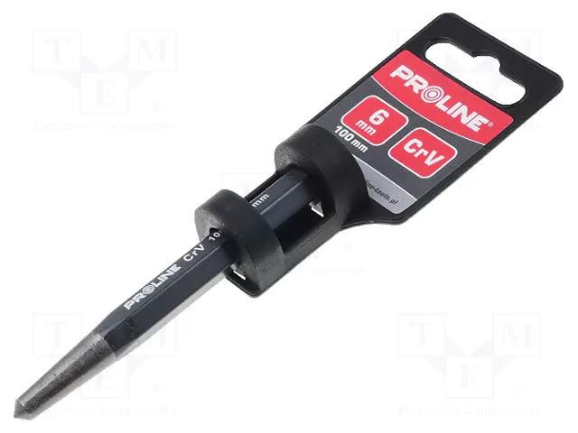 Centre punch; 100mm; Chrom-vanadium steel; Blade: about 55 HRC PROLINE PRE-CPUNCH100