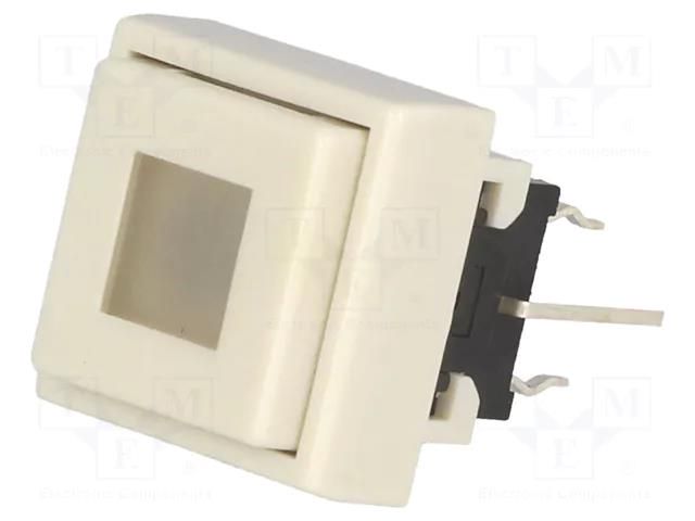 Switch: keypad; Pos: 2; DPDT; 0.1A/30VDC; white; LED; white; THT; 1.5N HIGHLY ELECTRIC PB6135FBL-5