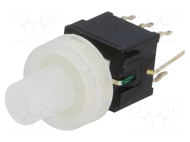 Switch: keypad; Pos: 2; DPDT; 0.1A/30VDC; colourless; LED; green; THT HIGHLY ELECTRIC PB61304AL-3