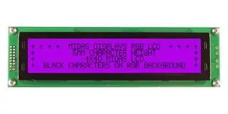 LCD MODULE, 40 X 4, COB, 4.89MM, FSTN MD44005A6W-FPTLRGB