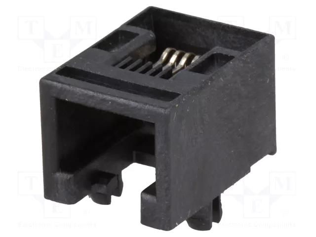 Connector: RJ12; socket; PIN: 6; Cat: 3; low profile; 6p6c; THT MOLEX MX-95501-2661