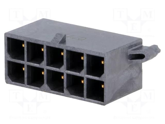 Connector: wire-board; socket; male; PIN: 10; Mega-Fit; straight MOLEX MX-172065-0010