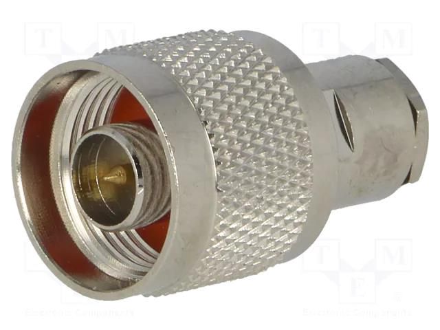 Connector: N; plug; male; straight; RG58; 5.5mm; soldering,clamp YIZN Jiangsu Tengyu Electronics co. NC-001