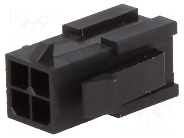 Connector: wire-wire; plug; male; Micro-Fit 3.0; 3mm; PIN: 4; 5A MOLEX MX-43020-0400