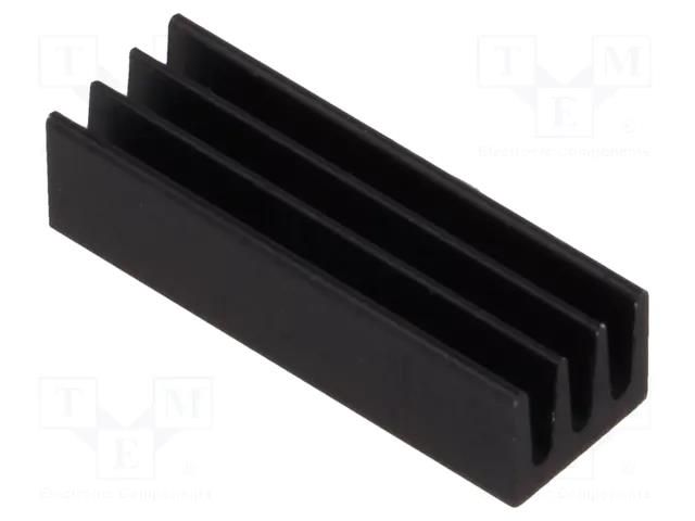 Heatsink: extruded; black; L: 19mm; W: 6.3mm; H: 4.8mm; 46K/W FISCHER ELEKTRONIK ICK14/16L