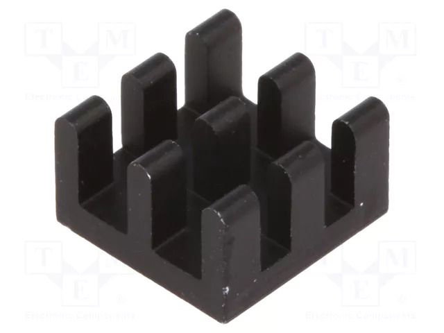Heatsink: extruded; BGA; black; L: 10mm; W: 10mm; H: 6mm; 32K/W FISCHER ELEKTRONIK ICKBGA10X10