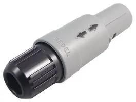 PLUG, 3MM, BLACK, 2WAY PAG.M0.2GL.AC39N