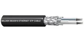CABLE, 2 CORE, 24AWG, 300V, 500M, BLACK BE43910-A500