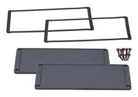 END PANEL, ENCLOSURE, BLACK, ALUM 1457UWP