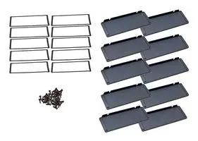 END PANEL, ENCLOSURE, BLACK, ALUM 1457UWPF-10