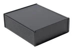 ENCLOSURE, EMI/RFI BOX, ALUMINIUM, BLK 1457U2201EBK