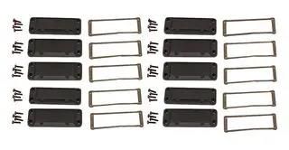 END PANEL KIT, ENCLOSURE, ALUM, BLK 1457JEPF-10