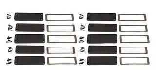 END PANEL KIT, ENCLOSURE, ALUM, BLK 1457LEP-10