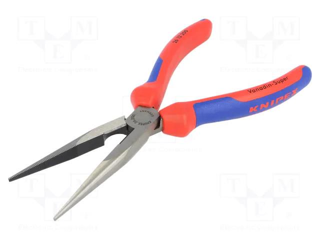 Pliers; ergonomic two-component handles,polished head; 200mm KNIPEX KNP.2612200