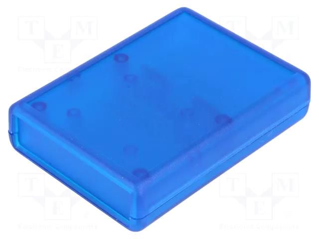 Enclosure: with panel; with flap on baterries; 1593; X: 66mm; ABS HAMMOND HM-1593STBU