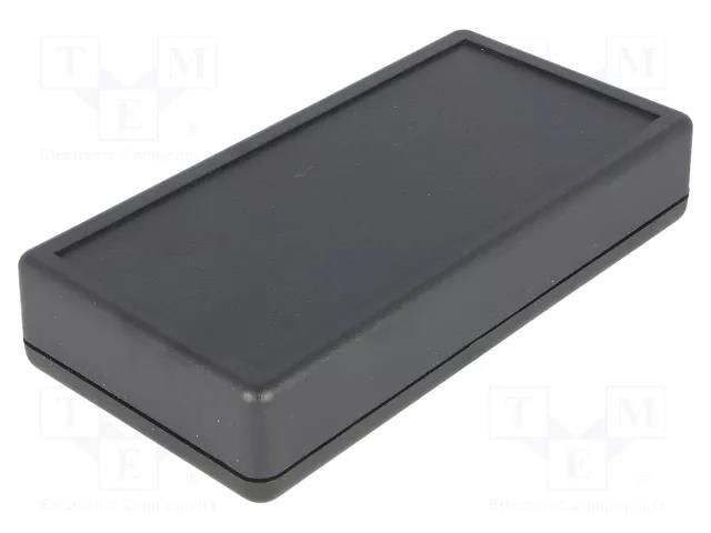Enclosure: multipurpose; X: 65mm; Y: 130mm; Z: 25mm; 1599; ABS; black HAMMOND HM-1599BBKBAT