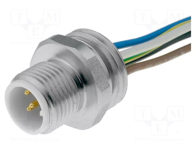 Connector: M12; socket; PIN: 5; male; cables; Thread: M16x1,5; 0.5m LUMBERG AUTOMATION PRSFM5/0.5M
