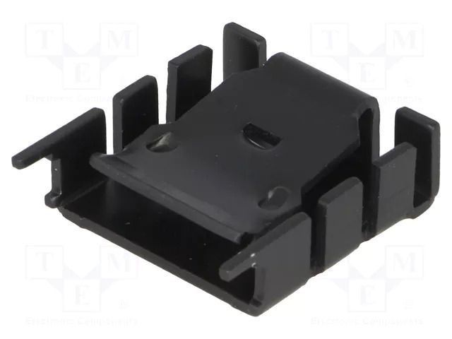 Heatsink: moulded; TO220; black; L: 25mm; W: 25mm; H: 9.5mm; 16.6K/W STONECOLD HS-012