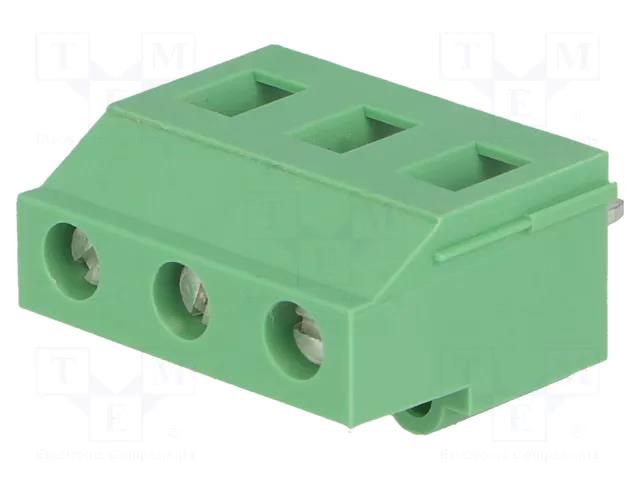 PCB terminal block; angled 90°; 7.5mm; ways: 3; on PCBs; terminal PHOENIX CONTACT GMKDSP3/3