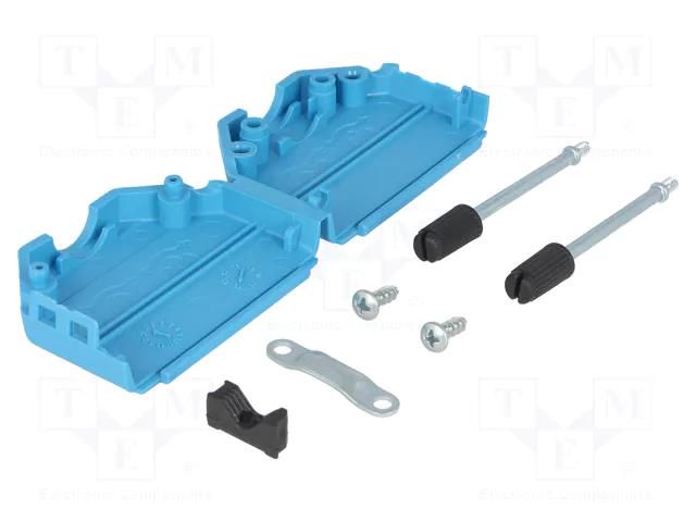 Enclosure for connectors: D-Sub; D-Sub 25pin,D-Sub HD 44pin ENCITECH DPPK25-B-K