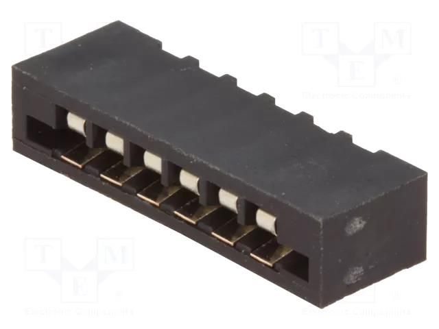 Connector: FFC/FPC; straight; PIN: 6; Non-ZIF; THT; tinned; 20mΩ CONNFLY DS1020-06ST1D