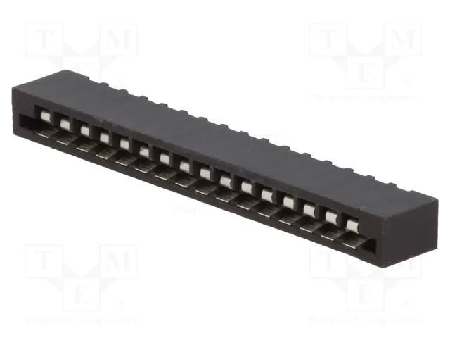 Connector: FFC/FPC; straight; PIN: 16; Non-ZIF; THT; tinned; 20mΩ CONNFLY DS1020-16ST1D