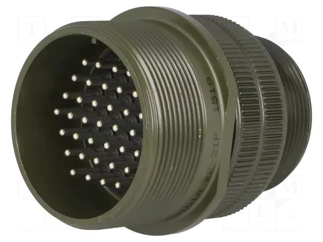 Connector: circular; plug; for cable; PIN: 37; male; soldering; 13A AMPHENOL DS3101A28-21P
