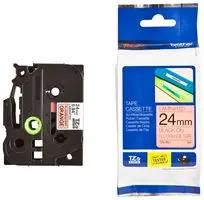 TAPE, 24MM, BLACK/ORANGE FLUR TZE-B51