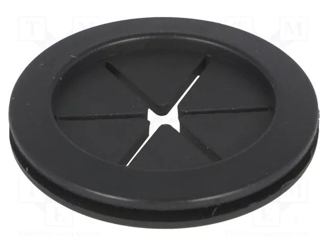 Grommet; with bulkhead; Ømount.hole: 25.4mm; Øhole: 22.4mm; rubber FIX&FASTEN FIX-DGB-25