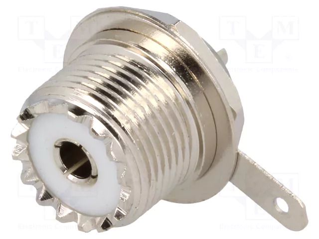 Connector: UHF (SO-239); socket; female; straight; soldering YIZN Jiangsu Tengyu Electronics co. UHF-201