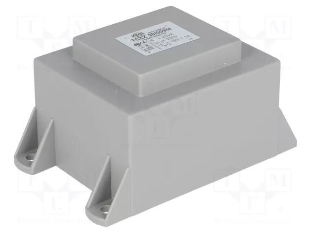 Transformer: encapsulated; 20VA; 230VAC; 18V; 1.11A; PCB; IP00 INDEL TSZZ16/18V