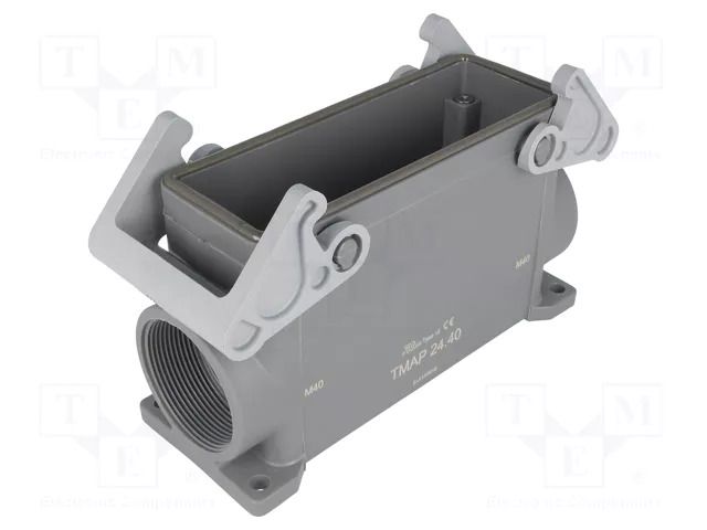 Enclosure for connectors: HDC; size 104.27; with double latch ILME TMAP24.40