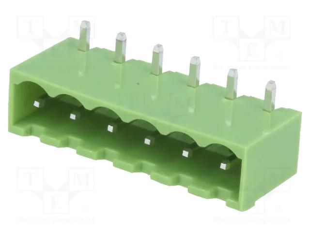 Connector: pluggable terminal block; socket; male; 15A; 300V; THT XINYA TBG-5-KW-6P-GN