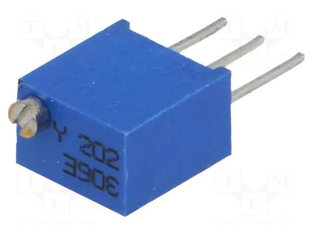 Potentiometer: mounting; multiturn; 2kΩ; 250mW; ±10%; linear; THT SR PASSIVES T67Y-2K