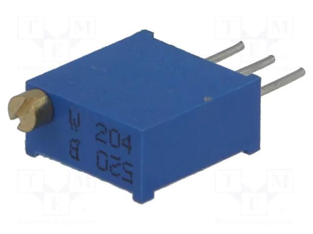 Potentiometer: mounting; multiturn; 200kΩ; 3296W SR PASSIVES T910W-200K