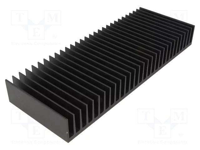 Heatsink: extruded; grilled; black; L: 75mm; W: 200mm; H: 25mm; 1.4K/W FISCHER ELEKTRONIK SK42/75/SA