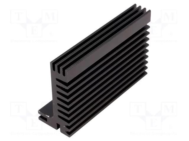 Heatsink: extruded; TO220,TOP3; black; L: 84mm; W: 55mm; H: 28mm FISCHER ELEKTRONIK SK96/84SA