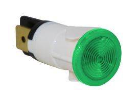 NEON INDICATOR, GREEN, 12MM, DOME, 250V MP008573