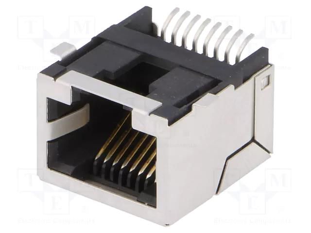 Connector: RJ45; socket; PIN: 8; shielded; gold-plated; 8p8c; SMT AMPHENOL COMMUNICATIONS SOLUTIONS RJLSE-41181-01